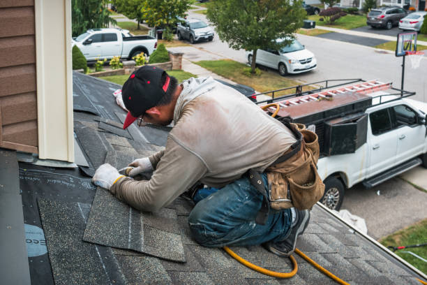Professional Roof Replacement technician working in Lodi, NY